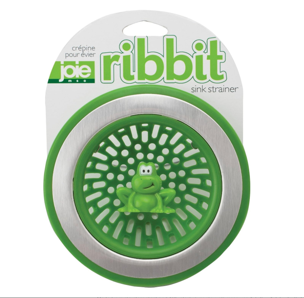 NEW Joie Ribbit Green Frog Bullfrog Frogs Kitchen Sink Strainer BPA free